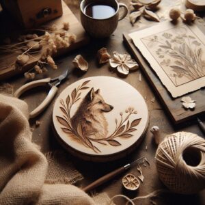 Maatwerk op aanvraag. Gepersonaliseerde pyrografie of geschilderde portretten