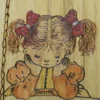 Wensput van Hoop – Pyrografie wensput op hout (33×24 cm)