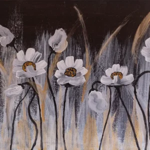 Kat schilderij olieverf (50×40 cm) - "Stille Aandacht"