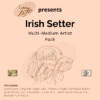Digitale patronen Ierse Setter artist pack