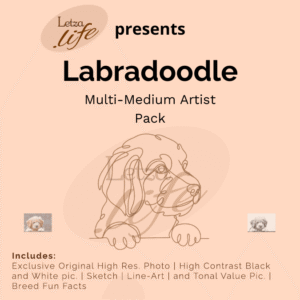 Digitale patronen Labradoodle artist pack