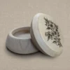 (ca. 100 ml) Handgedraaide houten mini urn huisdier - "Herinnering in Bloei"